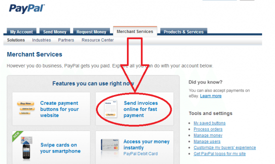 how to create invoices in paypal for blogging services dragon