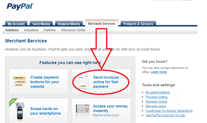 how to create invoices in paypal for blogging services dragon