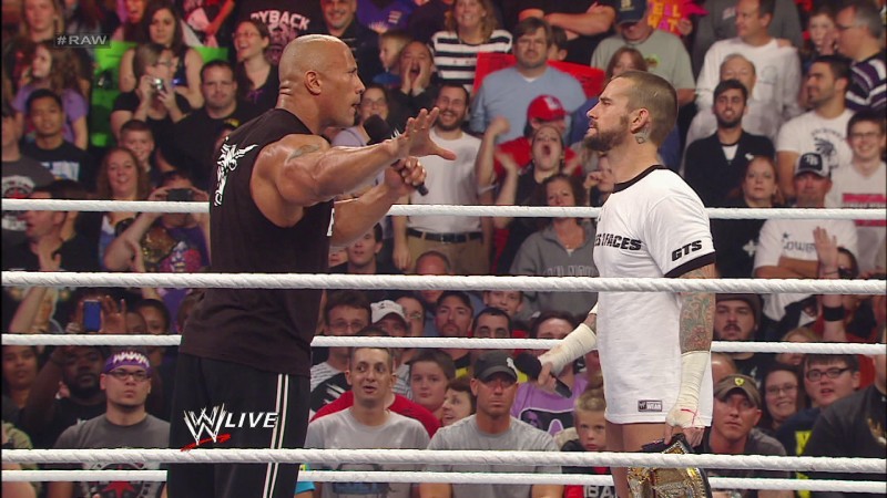 WWE RAW Rock CM Punk